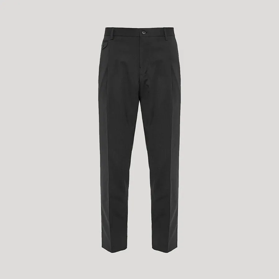 Thời trang Quần tây - Quần Tây Nam Dolce & Gabbana D&G Wool Tailored Trousers Màu Đen - Vua Hàng Hiệu