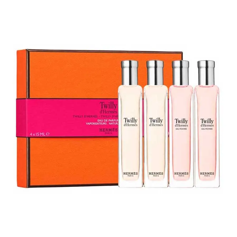 Set Nước Hoa Hermes Twilly D'Hermes 4 Mini x 15ml (2 EDP, 2 Eau
