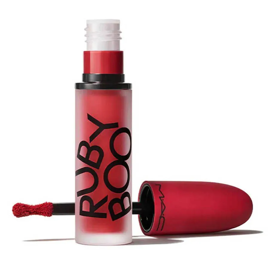 Son Môi - Son Kem MAC Powder Kiss Liquid Lipcolour Ruby's Crew Ruby Boo 2021 Màu Đỏ Thuần - Vua Hàng Hiệu