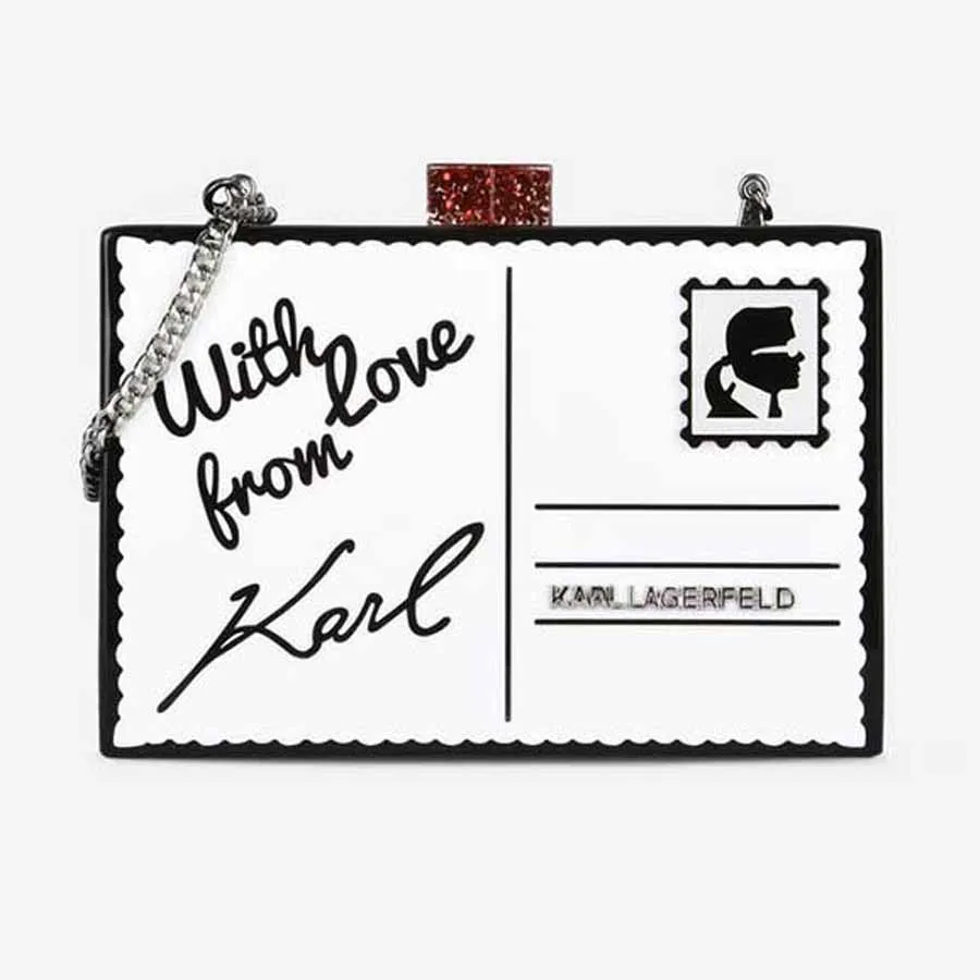 Túi Cầm Tay Karl Lagerfeld Printed Box Clutch With From Love