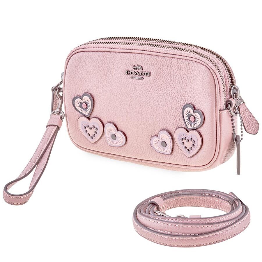 Order Túi Đeo Chéo Coach Ladies Dusty Pink Heart Crossbody Bag Màu Hồng -  Coach - Đặt mua hàng Mỹ, Jomashop online