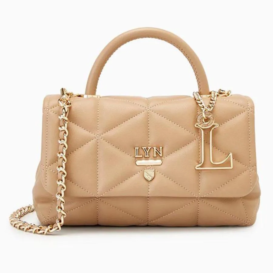 Túi Xách Lyn Triton Top Handle Handbags LL20WBS074 Màu Nâu Vua