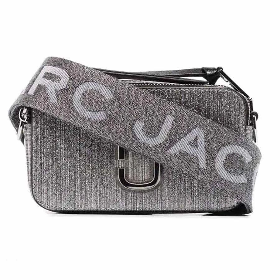 Mua Túi Xách Marc Jacobs Silver Glitter Snapshot Bag Màu Xám Bạc Marc