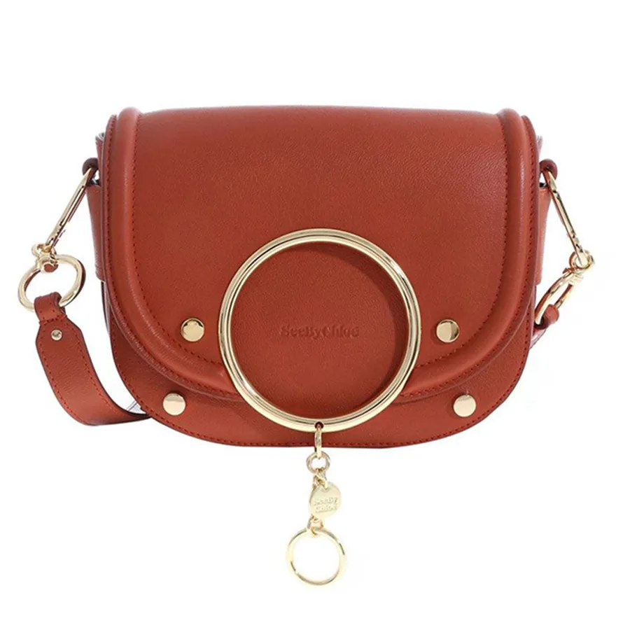 Chloé - Túi Xách See By Chloé Mara Bag In Brick Red Color Màu Nâu Đỏ - Vua Hàng Hiệu