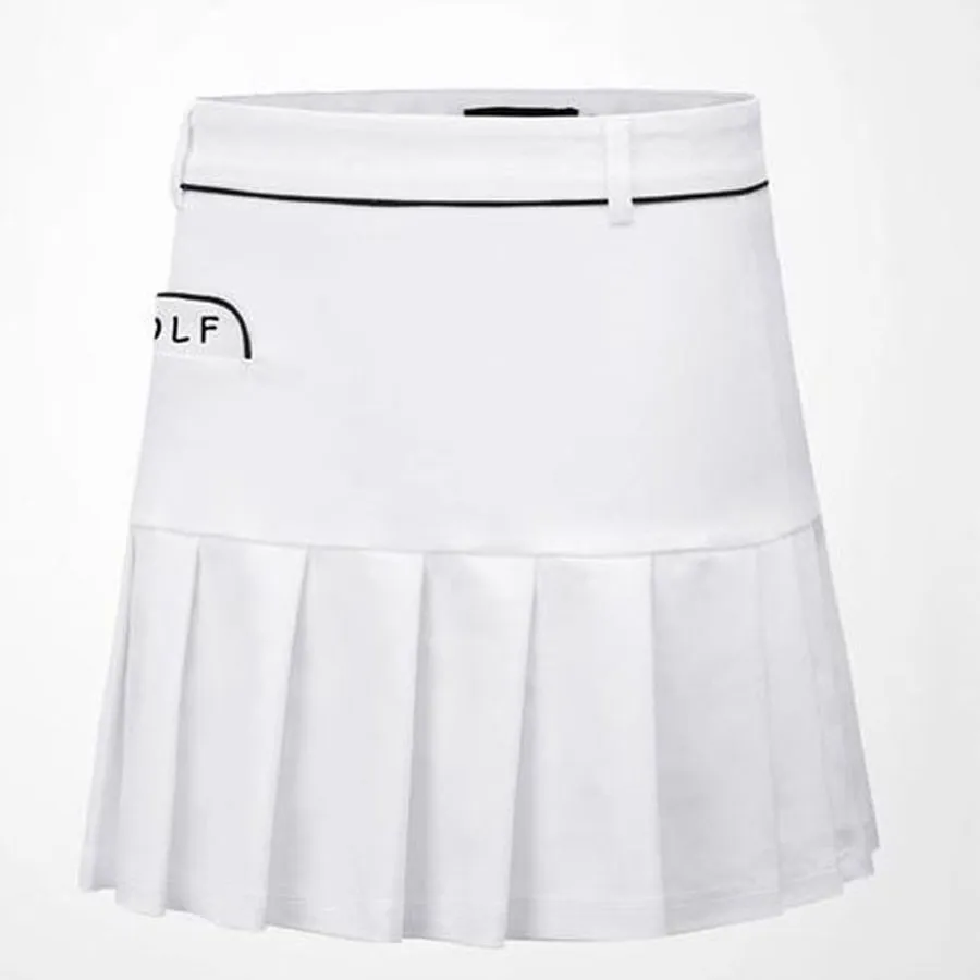 Thời trang PGM - Váy Golf PGM Golf Skirt Cotton Soft - QZ041 Màu Trắng - Vua Hàng Hiệu
