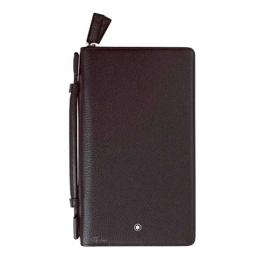 Ví Clutch Montblanc Travel Compa Nion Black XC 2 Zippy Màu Đen