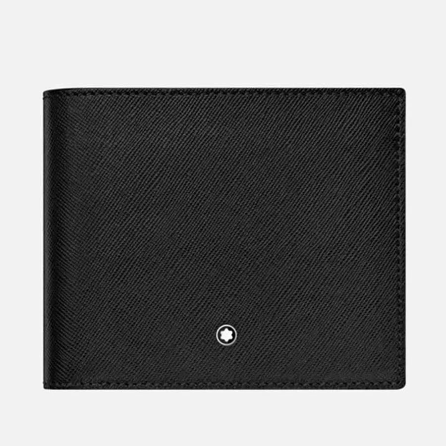 Túi xách Da bê - Ví Montblanc Sartorial Wallet Màu Đen - Vua Hàng Hiệu