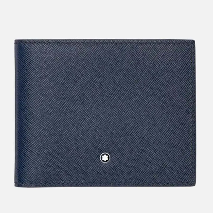 Túi xách Da bê - Ví Montblanc Sartorial Wallet Màu Xanh Navy - Vua Hàng Hiệu