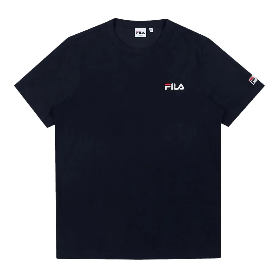 Fila Đen - Áo Thun Unisex Fila Essential Small Logo Round Màu Đen - Vua Hàng Hiệu