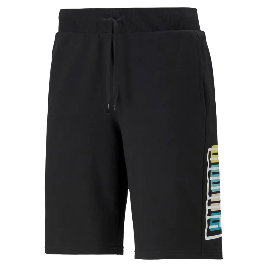 Thời trang Puma 100% Cotton - Quần Shorts Puma Bermuda Uomo 845815-01 Màu Đen - Vua Hàng Hiệu