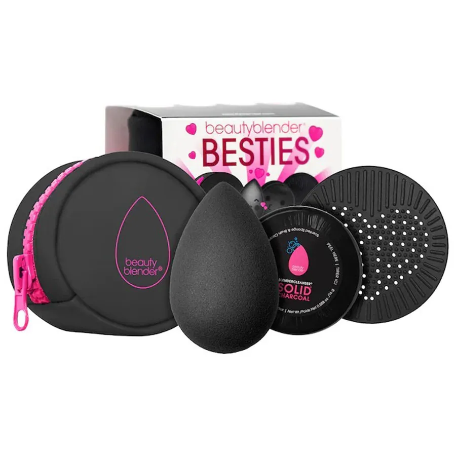 Trang điểm Bộ sản phẩm - Set Bông Mút Tán Nền Beautyblender Charcoal Besties Set 4 Món - Vua Hàng Hiệu