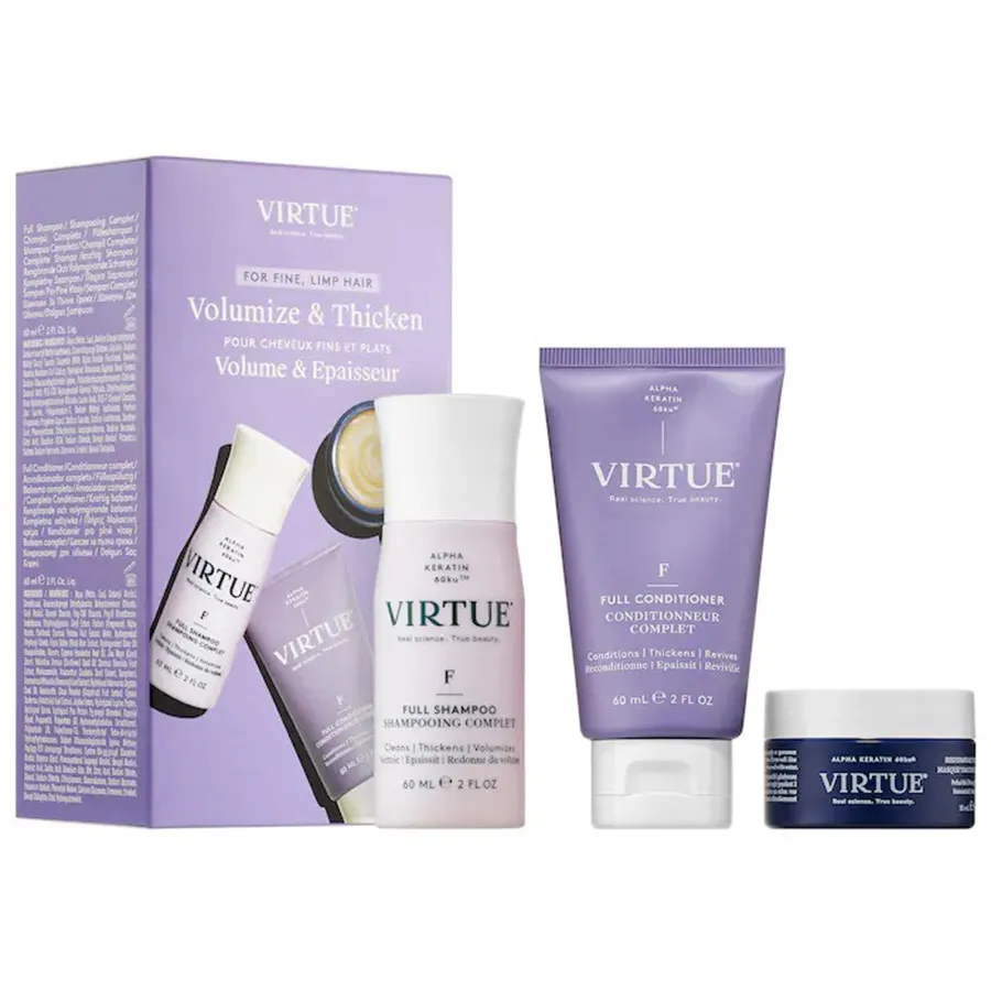 Chăm sóc tóc Virtue Unisex - Set Chăm Sóc Tóc Virtue Full Discovery Set - Volumize and Thicken - Vua Hàng Hiệu