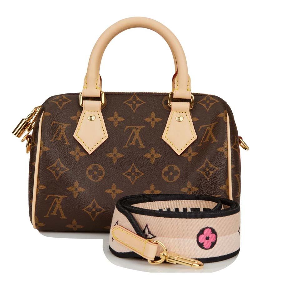Louis Vuitton Speedy Bandoulière 20 Leather Handbag with Gold Color Ha   EliteLaza  Find it Love it Buy it
