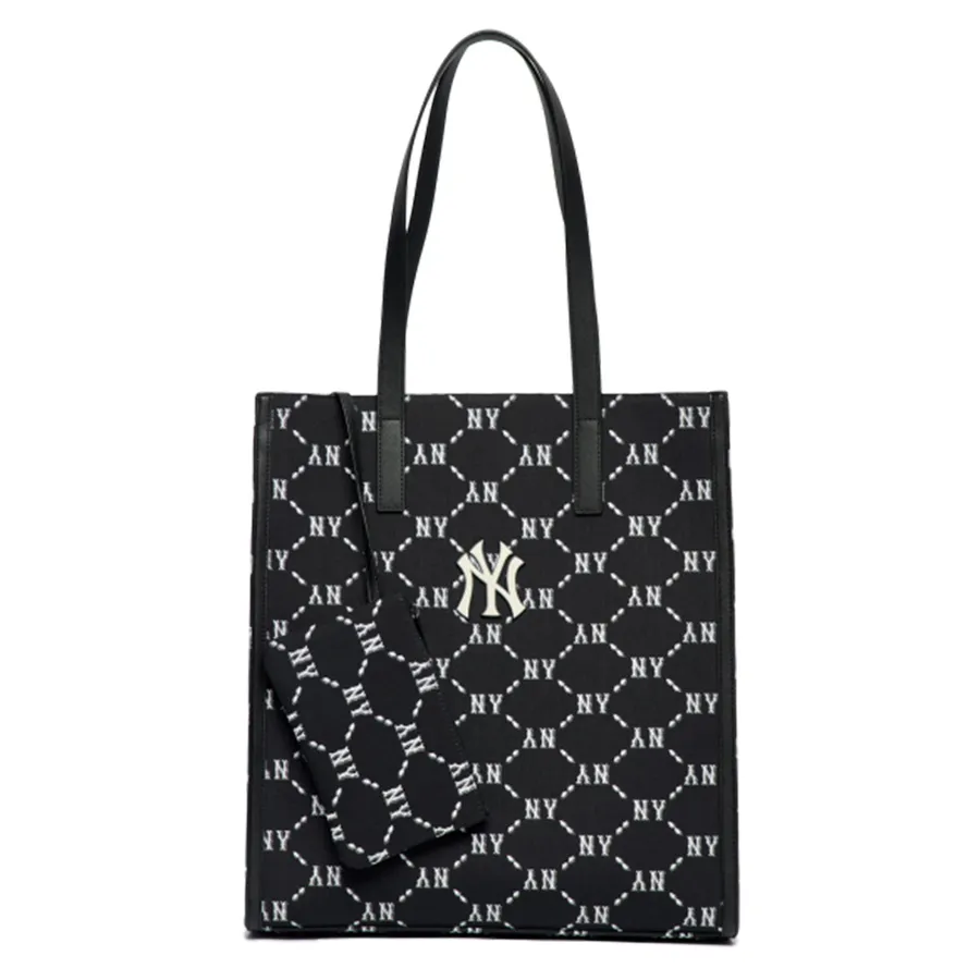 MLB Polyester - Túi Tote MLB Monogram Diamond Jacquard Tote Bag New York Yankees 3AORM012N-50BKS Màu Đen - Vua Hàng Hiệu