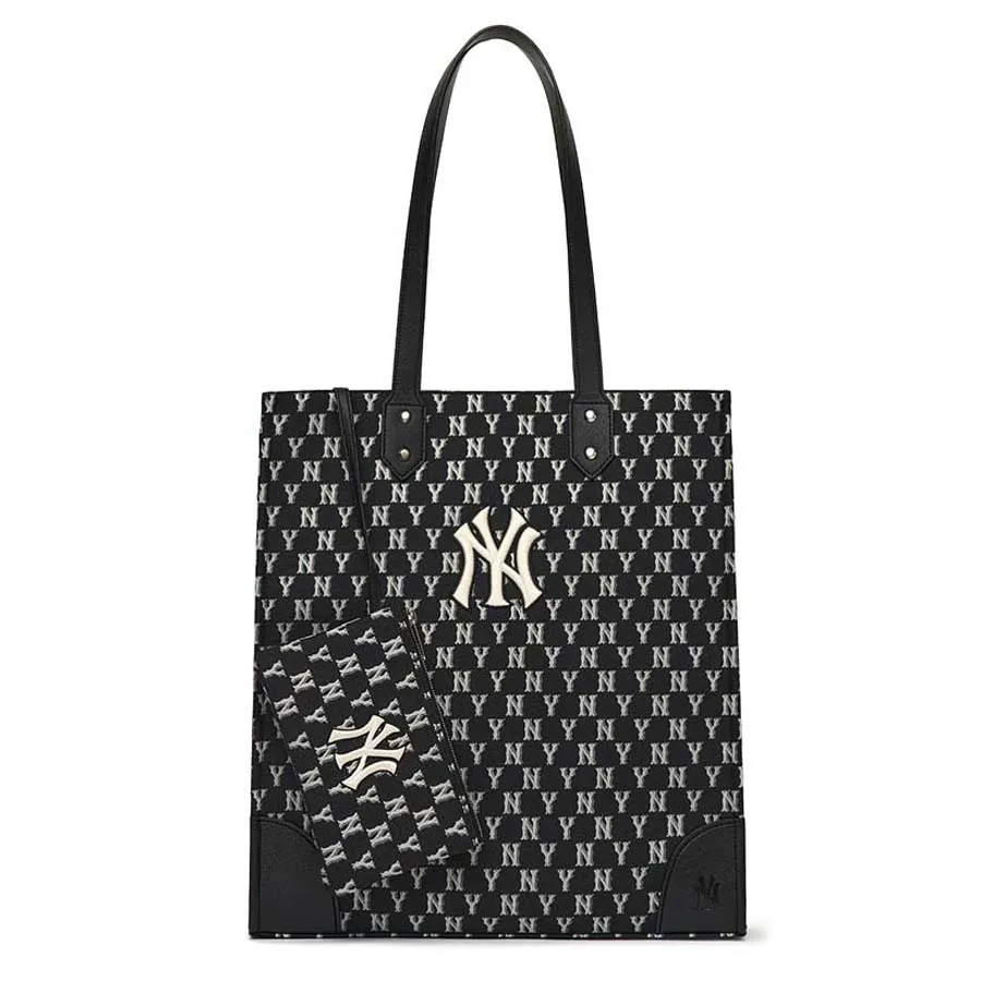 MLB Polyester - Túi Xách MLB Monogram Shopper Bag New York Yankees 3AORL031N-50BKS Màu Đen - Vua Hàng Hiệu