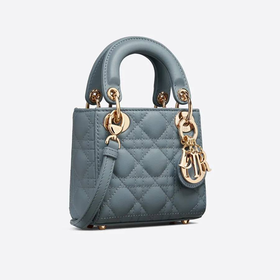Dior Lady Dior Medium  Sky Blue Lambskin Silver Hardware sku1379 Luxury  Bags  Wallets on Carousell