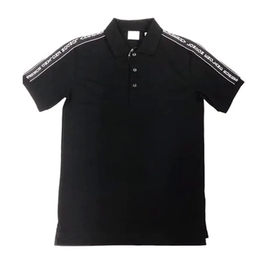 Áo Polo Burberry London England Logo Tape Cotton Pique Polo Shirt Màu Đen  Size XXS
