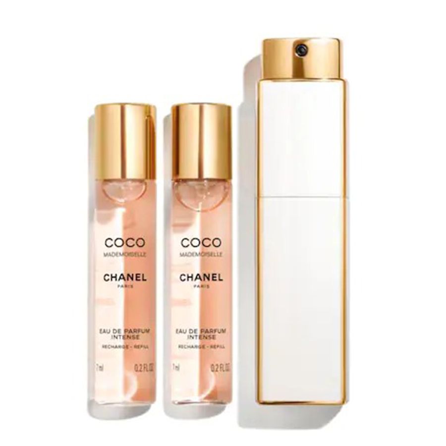 Order Set Nước Hoa Chanel Coco Mademoiselle Eau De Parfum Intense Twist &  Spray Set (7ml x 3) - Chanel - Đặt mua hàng Mỹ, Jomashop online