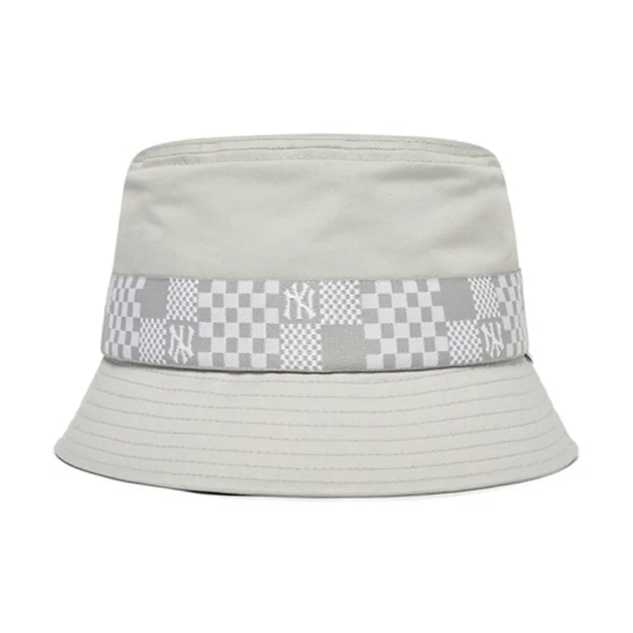 Mũ MLB Checker Board Bucket Hat New York Yankees 3AHTM042N-50GRS Màu Xám