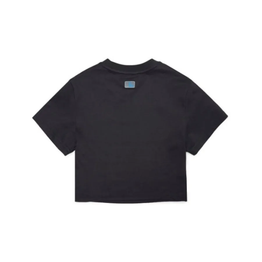 ★MLB Korea★ Women's Basic Crop Short Sleeve T-Shirt CHW Me Áo croptop MLB Women's Basic Medium Logo Crop Short Sleeve T