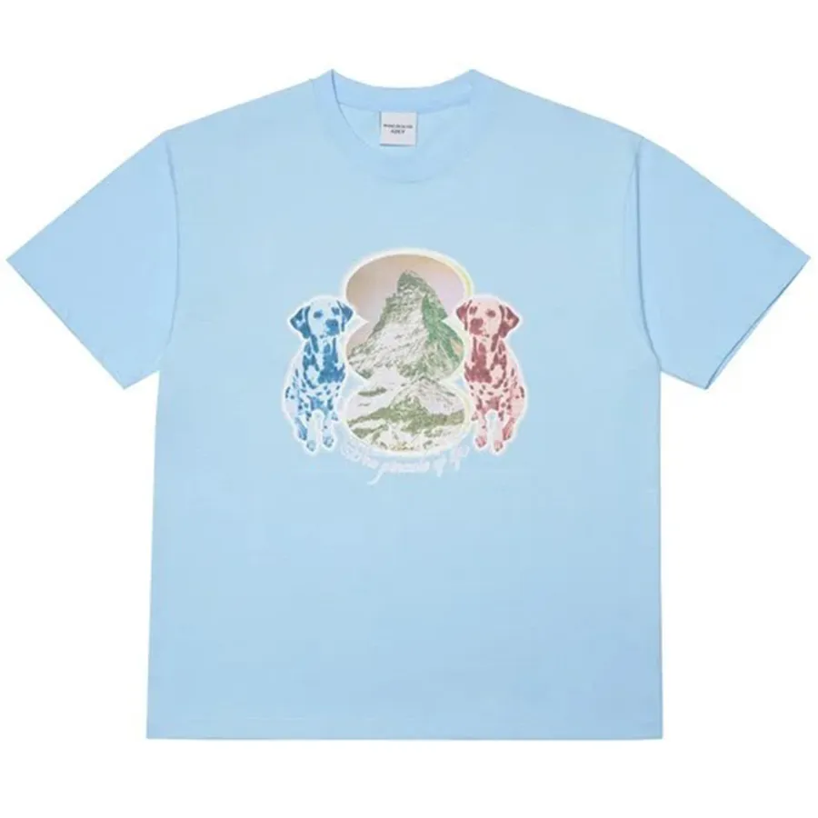 Áo Phông Acmé De La Vie ADLV Dalmatian Short Sleeve Tshirt Sky Màu Xanh Blue