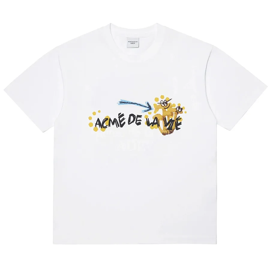 Thời trang Acmé De La Vie Trắng - Áo Phông Acmé De La Vie ADLV Mushroom Collage Short Sleevet-Shirt White Màu Trắng Size 1 - Vua Hàng Hiệu
