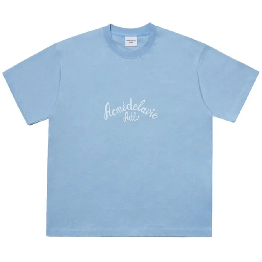 Áo Phông Acmé De La Vie ADLV Mushroom Fantasy Short Sleeve T-Shirt Indigo Màu Xanh Blue