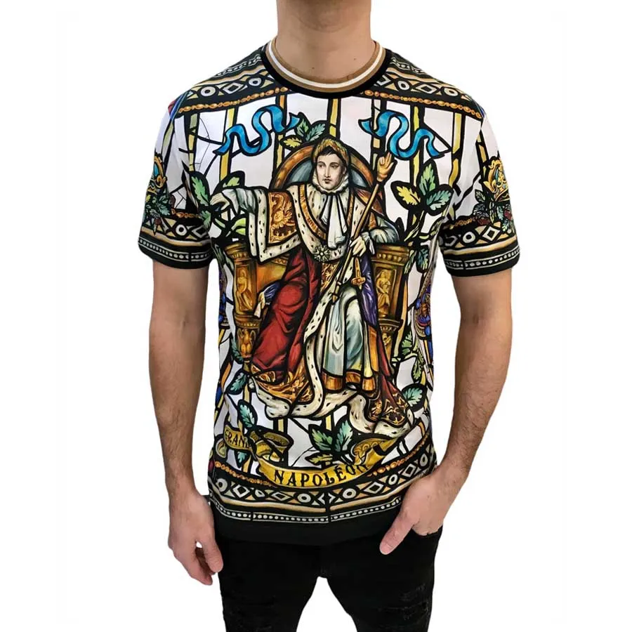 Áo Phông Nam Dolce & Gabbana D&G Napoleon Print T-shirt In Họa