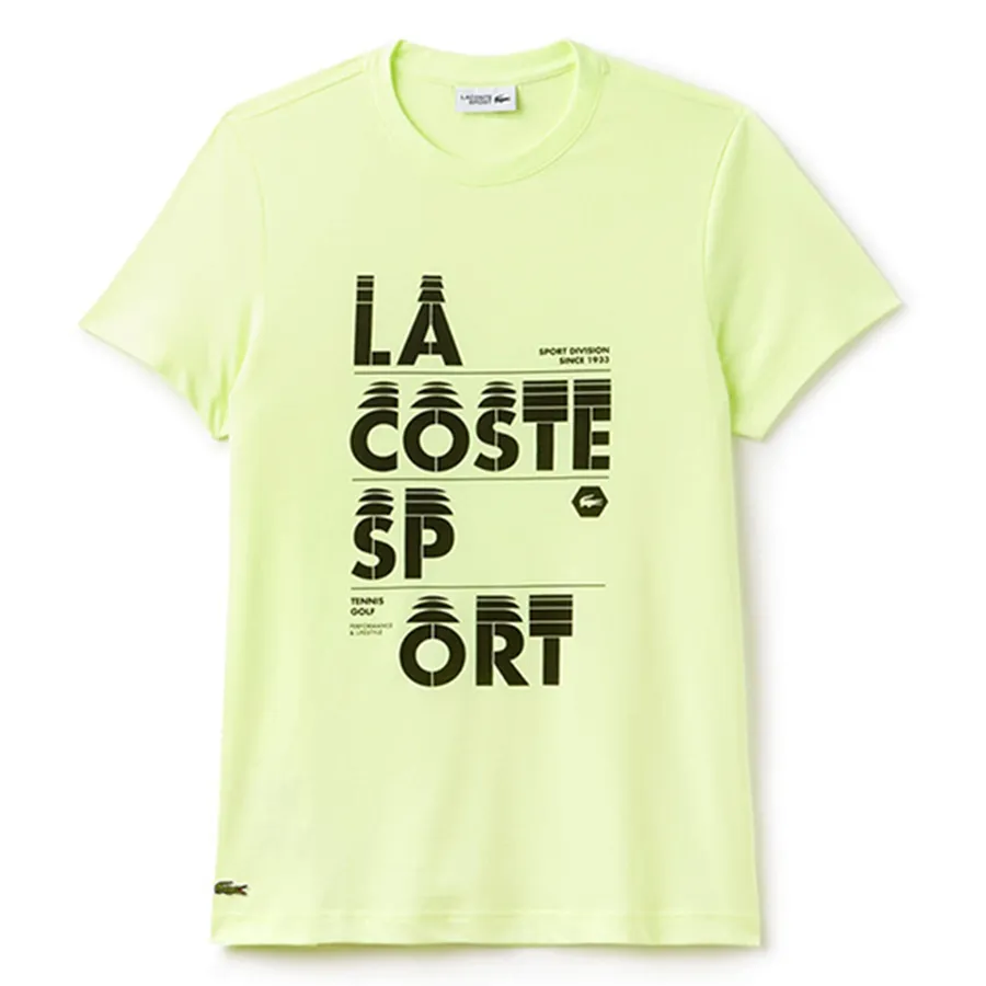 Áo Phông Lacoste Erkek Sarı T-Shirt Th3322 PX5 Màu Xanh Nõn Chuối Size M