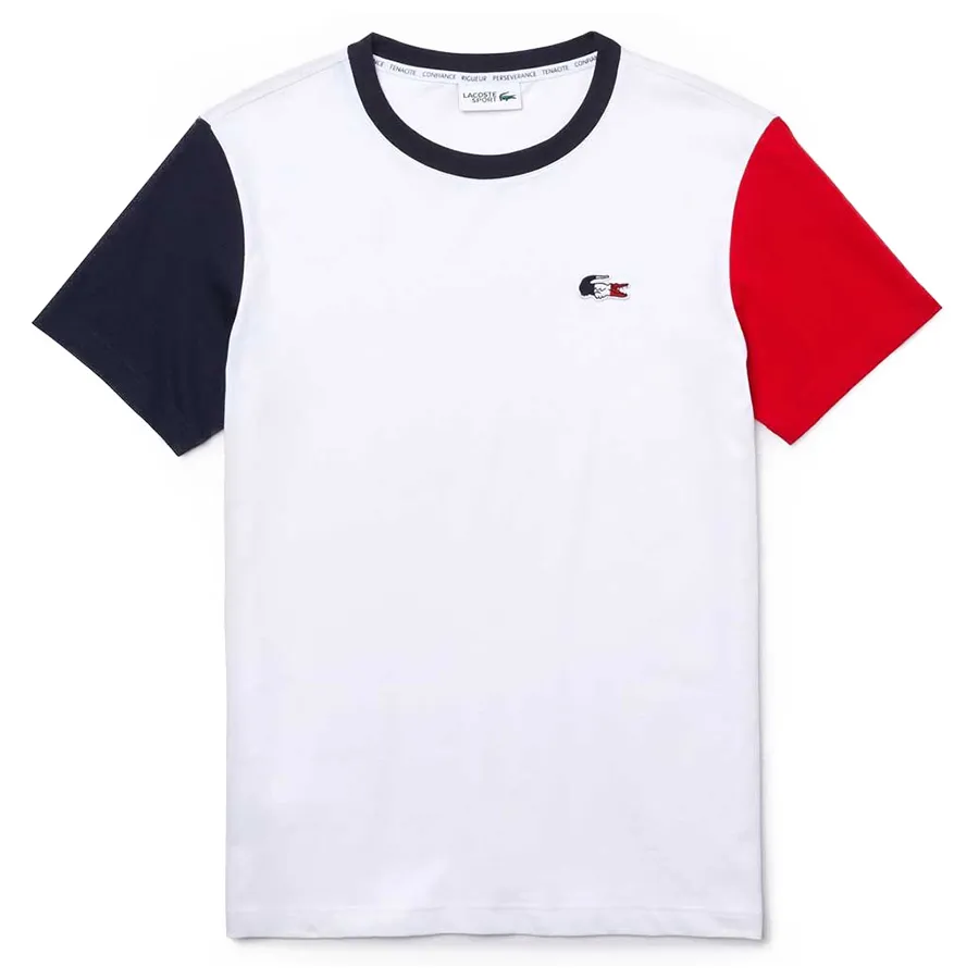 Áo Phông Nam Lacoste Short Sleeve T-Shirt TH3745-00 Màu Trắng Size S