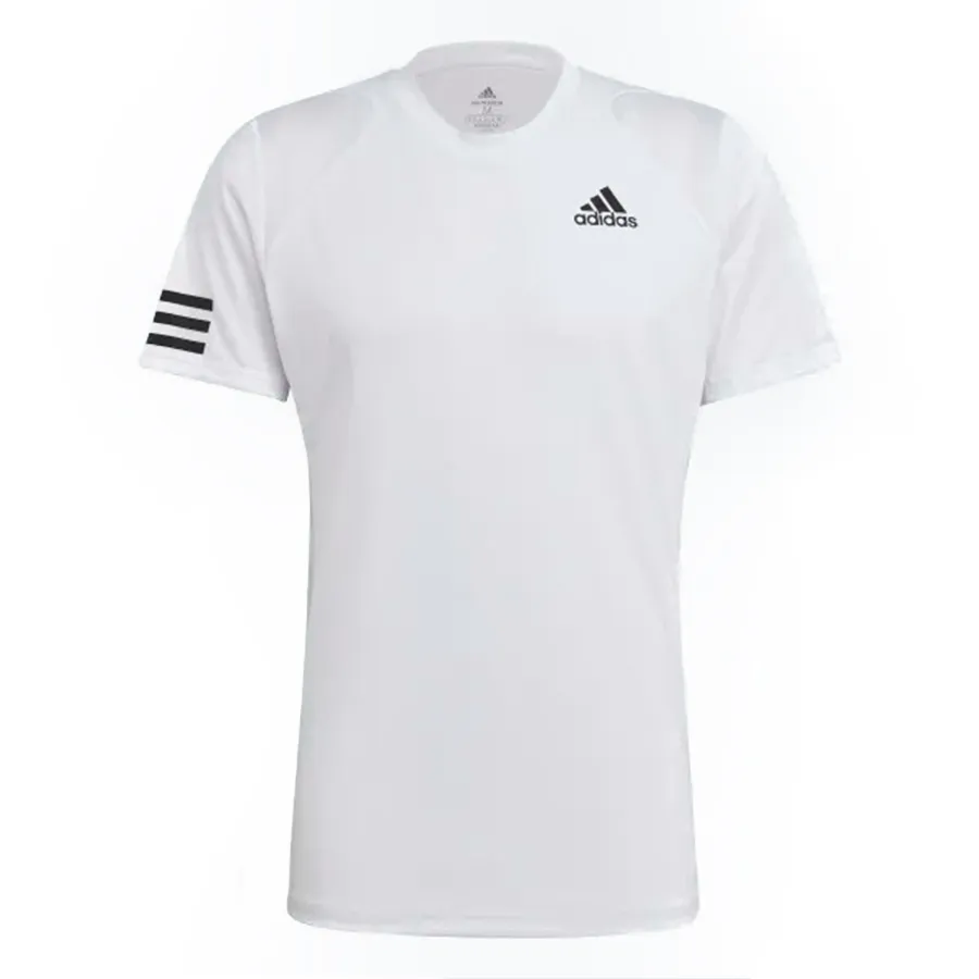 Áo Thun Tennis Adidas Nam 3 Sọc Club Tshirt Màu Trắng