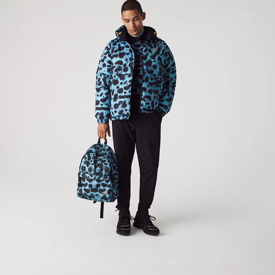 Balo Lacoste National Geographic Capsule Collection Màu Đen Xanh