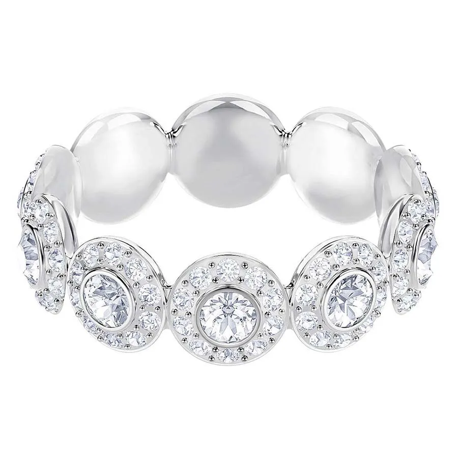 Nhẫn Swarovski Angelic Ring Round Cut, White, Rhodium Plated Màu Bạc ...