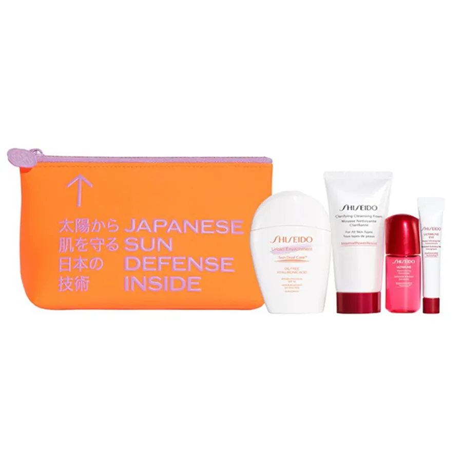 Kem chống nắng Shiseido Unisex - Set Chống Nắng Shiseido Daily Sunscreen & Skincare Essentials 4 Món - Vua Hàng Hiệu