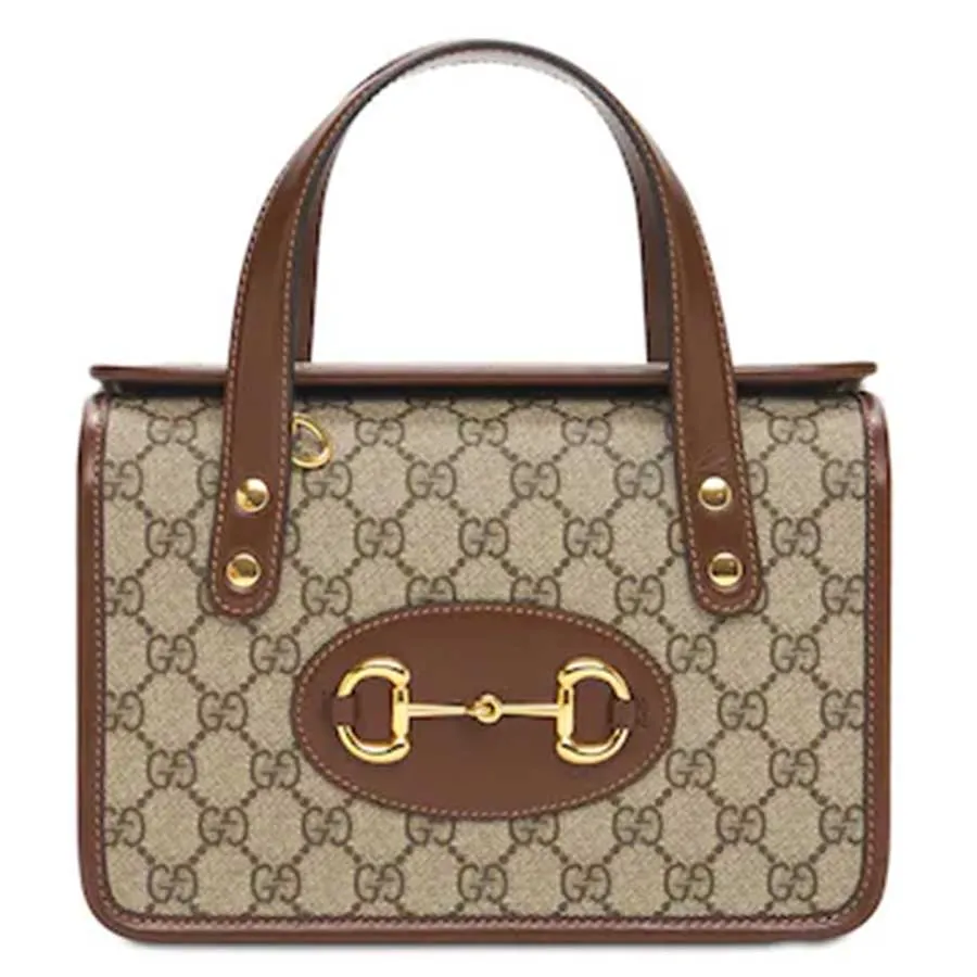 Túi Hộp Gucci Mini 1955 Horsebit Top Handle Bag Màu Nâu
