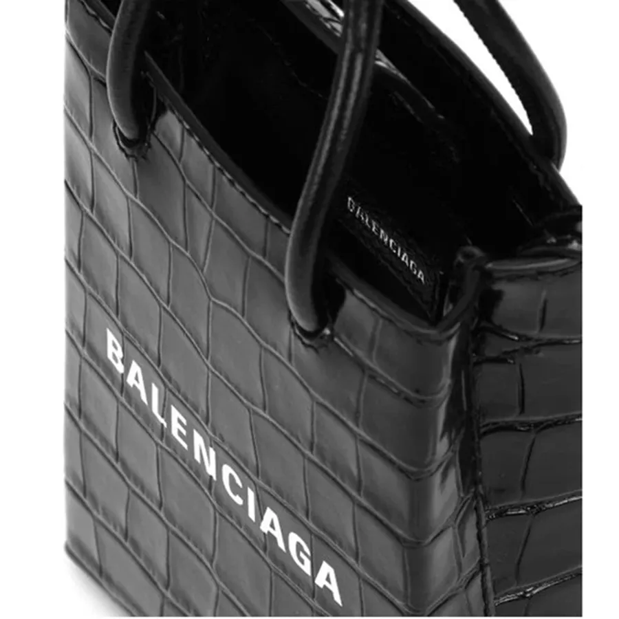 BALENCIAGA The Hacker Project Phone Bag Black 680130 Canvas Leather  GALLERY RARE Global Online Store