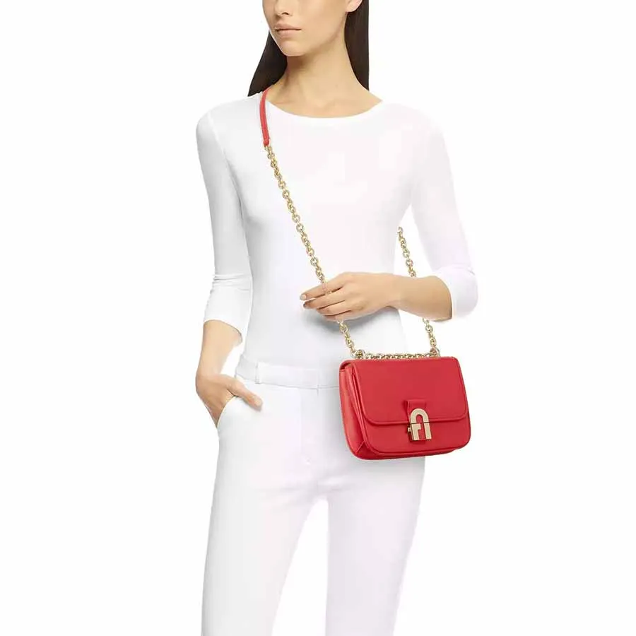 Mua Túi Đeo Chéo Furla Cosy Mini Shoulder Bag Nero Màu Đỏ Furla Mua