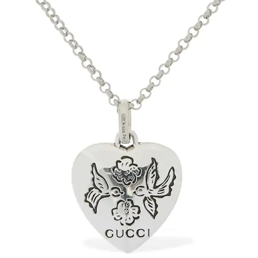 Necklace 925 Gucci Necklace Women Heart GUCCI HEART NECKLACE WITH