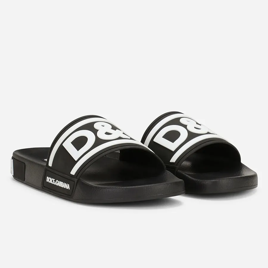 Mua Dép Dolce & Gabbana Rubber Beachwear Slides With DG Logo CS1991 AQ858  Màu Đen Size 41 - Dolce & Gabbana - Mua tại Vua Hàng Hiệu h045690