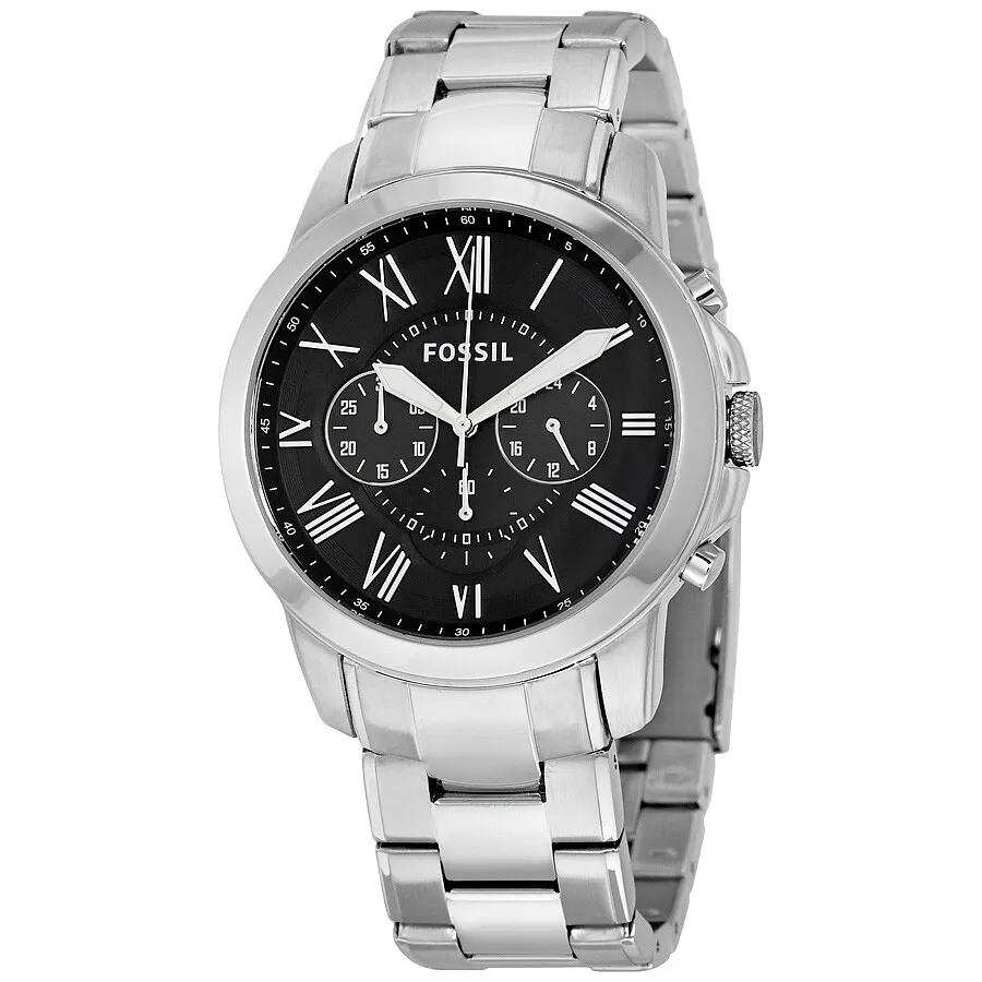 Fossil Grant Chronograph Stainless Steel Watch Fossil Bq2180set