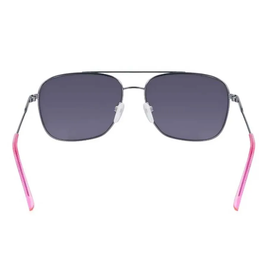 Kính Mát DKNY Grey Square Unisex Sunglasses DK113S 033 58  display picture 3