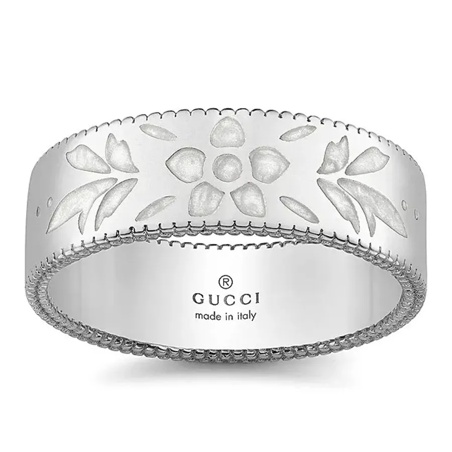 Nhẫn Gucci Icon Ring 18k White Gold Màu Trắng