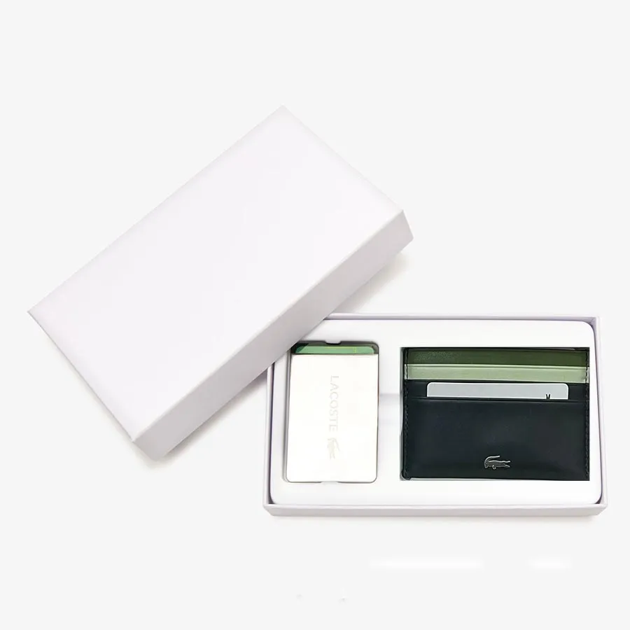 Set Ví + Thẻ Định Vị Lacoste Infini-T Unlosable Card Holder | Vua