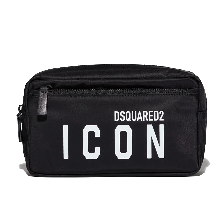 Túi xách DSquared2 Nam - Túi Cầm Tay Dsquared2 Be Icon Beauty Cases BYM0028-11703199 Màu Đen - Vua Hàng Hiệu