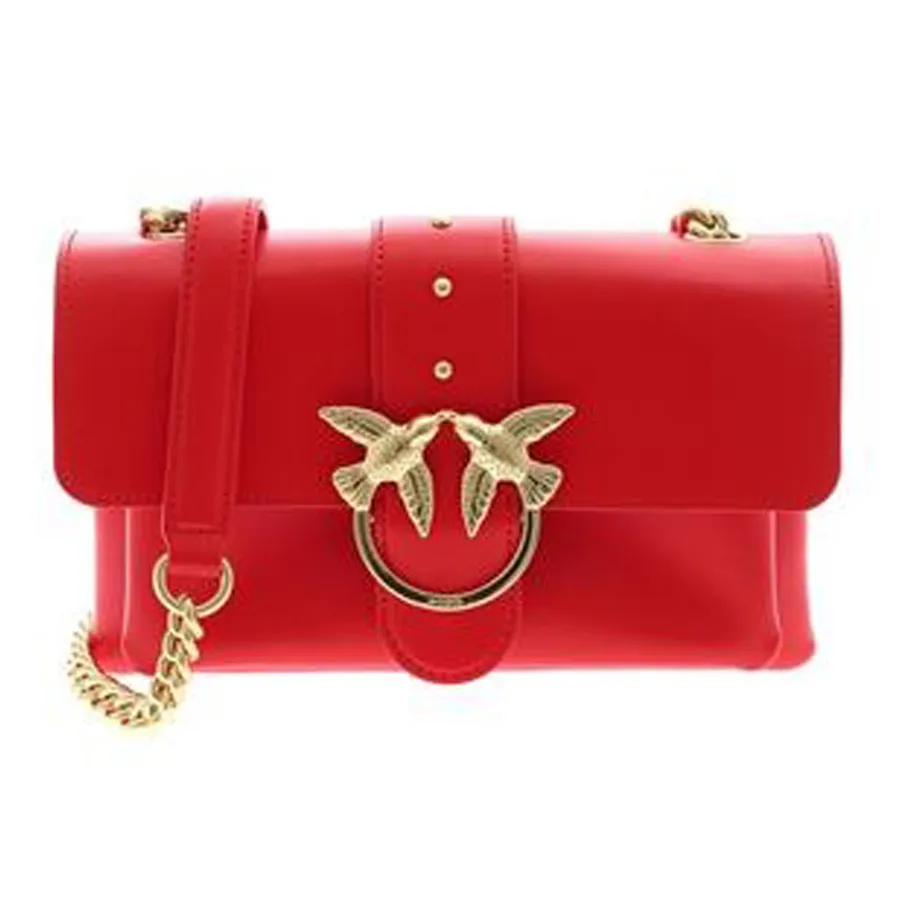 Túi xách Pinko Order - Túi Đeo Chéo Pinko Ladies Love Mini Leather Shoulder Bag Red 1P21AZ Y5EU R24 Màu Đỏ - Vua Hàng Hiệu