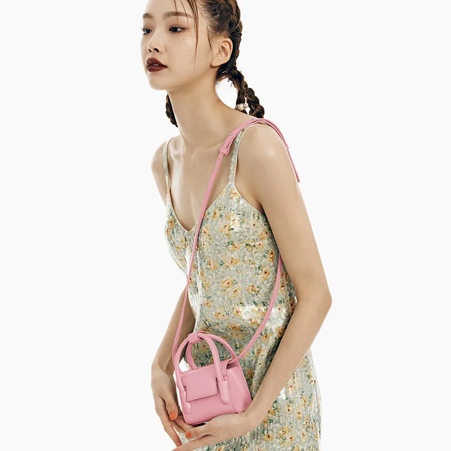 Túi Xách Tay Find Kapoor Marty Bag 12 Crinkled Pink Màu Hồng | Vua 
