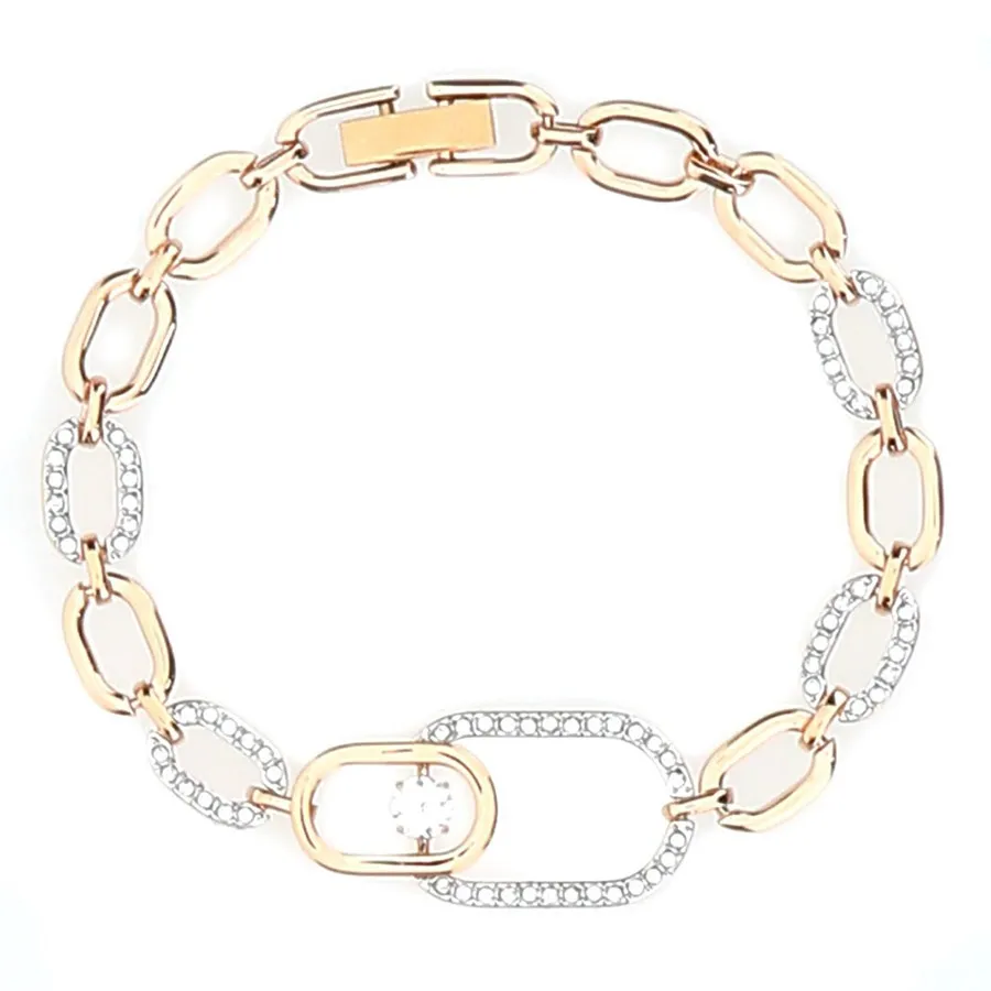 Vòng Đeo Tay Swarovski Sparkling Dance North Bracelet Màu Vàng