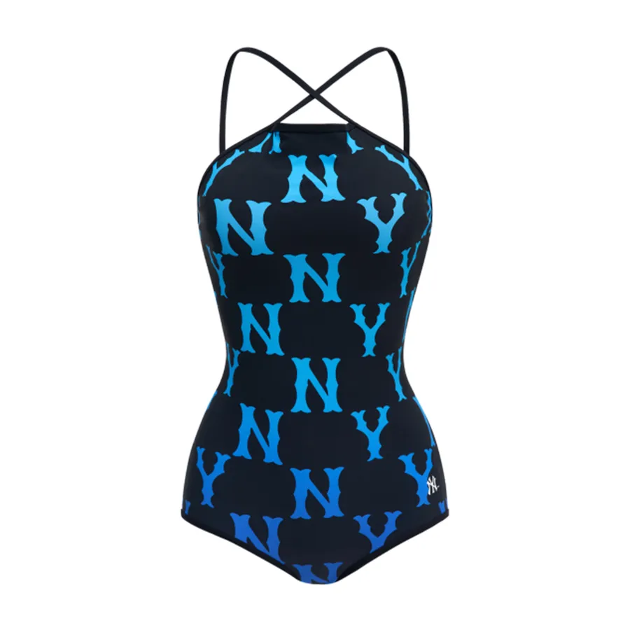 Thời trang Nylon, spandex - Áo Bơi MLB Gradient Monogram New York Yankees 3FSW60723-50BKS Màu Đen - Vua Hàng Hiệu