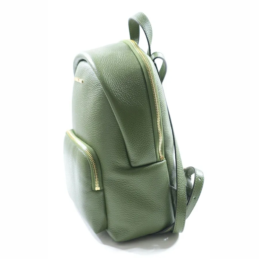 Balo Michael Kors MK Erin Medium Pebbled Evergreen Shoulder  display picture 1