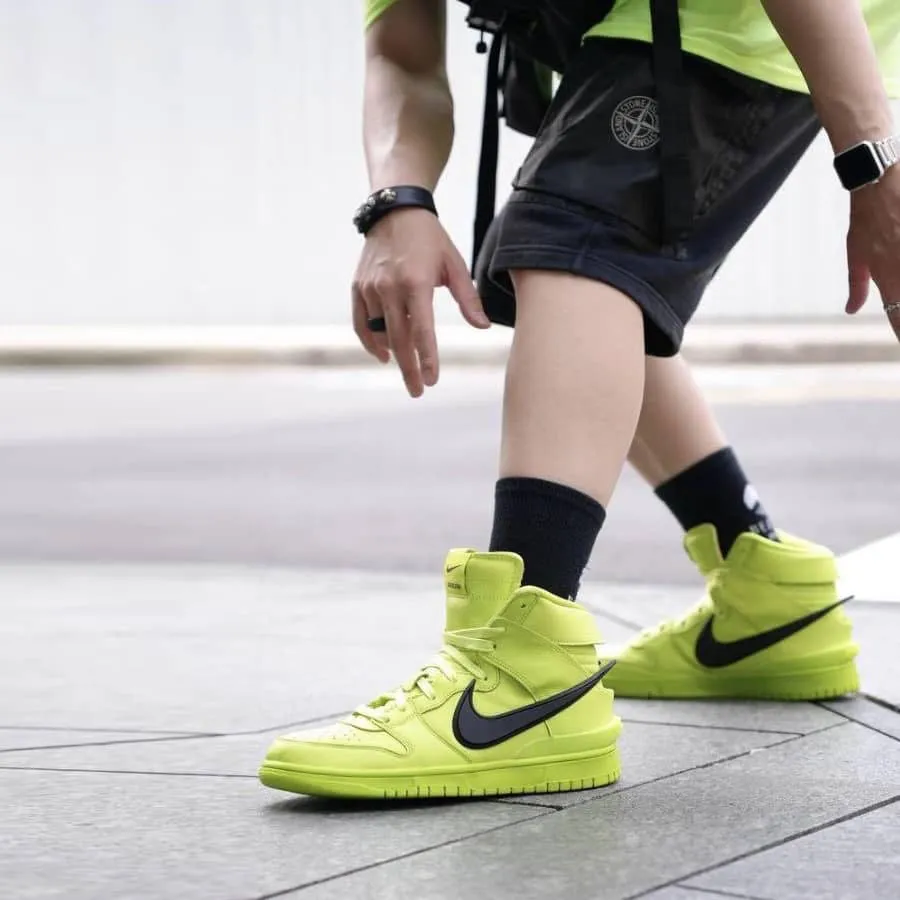 Giày Thể Thao Nike Dunk High Ambush Flash Lime CU7544-300 Màu Vàng 